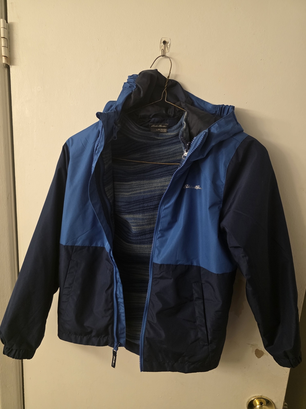 Eddie Bauer Kids' Blue Two-Tone Lightweight Jacket